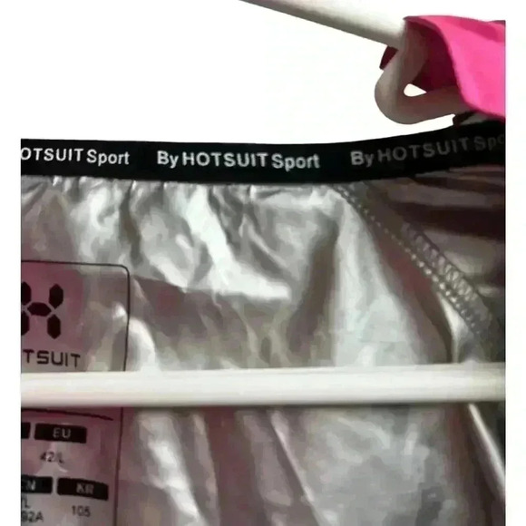 Hot Suit Sauna Jacket Women's Pink Black Large - Picture 4 of 13